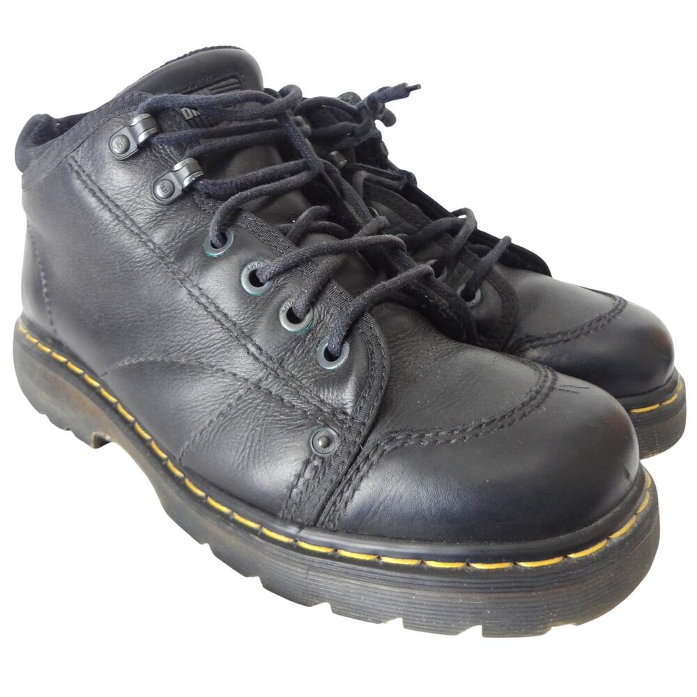 Vintage 90s Y2K Dr Martens Black Leather Platform Oxford Chunky Mens 11 Lug Sole